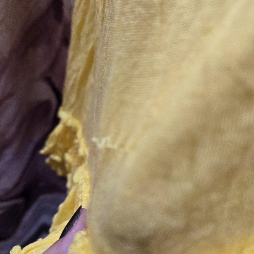 Steve Madden Yellow Ruffled Tank Top - Picture 2 of 4